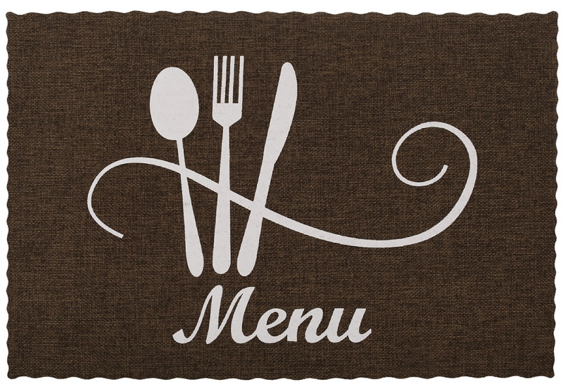 445-135 Серветка сервірувальна (плейсмат) Kitchen, колір - коричневий, 29.5*45см
