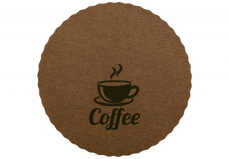 445-148 Салфетка салфетка (плейсмат) Coffee, цвет - коричневый, D38см