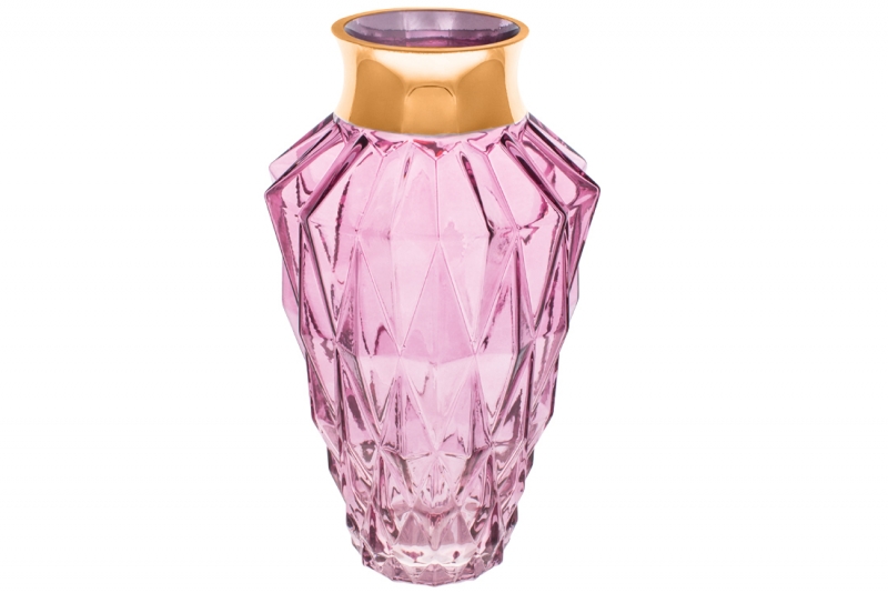 591-348 Ваза Fantasy, 15*25см, колір - фіолетовий