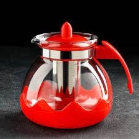 JY-303 Чайник 1500мл стекло с пластиковой крышкой