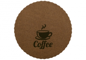 445-148 Серветка сервірувальна (плейсмат) Coffee, колір - коричневий, D38см