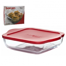 Боркам 59024 Форма для запекания квадратная с крышкой d-32*28см, h-6см Borcam