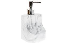 851-290 Дозатор для рідкого мила (засоби для миття посуду) 400мл з місцем для губки, колір - білий