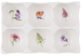 K035 Підставка для яєць (на 6 шт) порцелянова 15*10см Floral