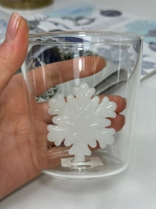 102-1177 Склянка з подвійними стінками 360мл Сніжинка